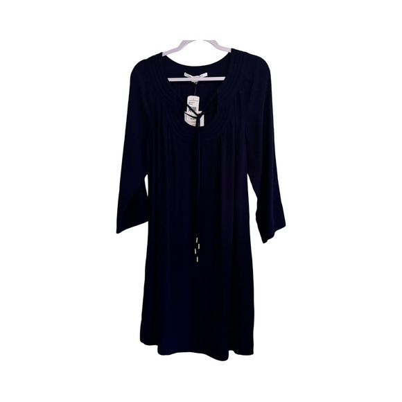Diane Von Furstenberg New Parlian Navy Shift Dress Size 10 - Picture 2 of 5